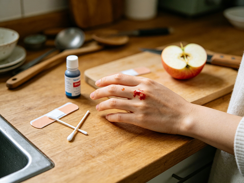 手划破自己在家怎么处理？ 